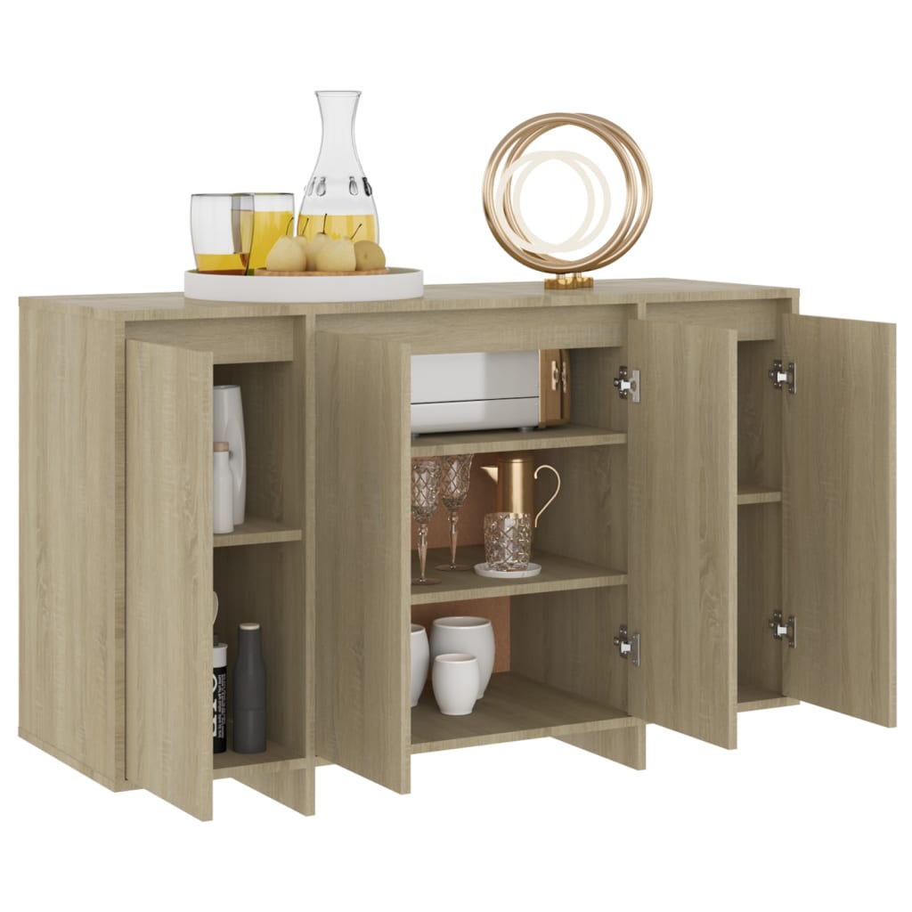 vidaXL Dressoir 120x41x75 cm spaanplaat sonoma eikenkleurig