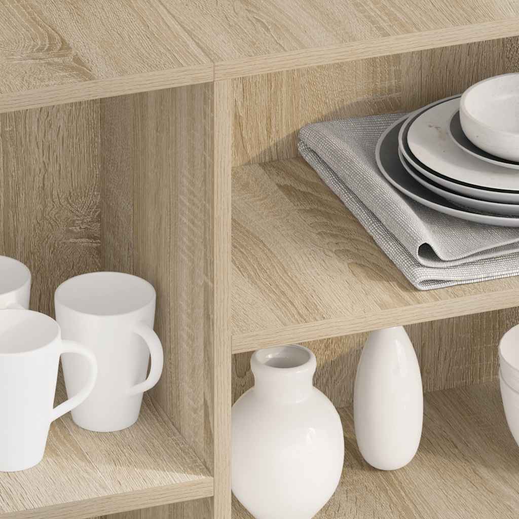 Thumbnail - vidaXL Sideboard Sonoma-Eiche 120x30x75 cm Holzwerkstoff