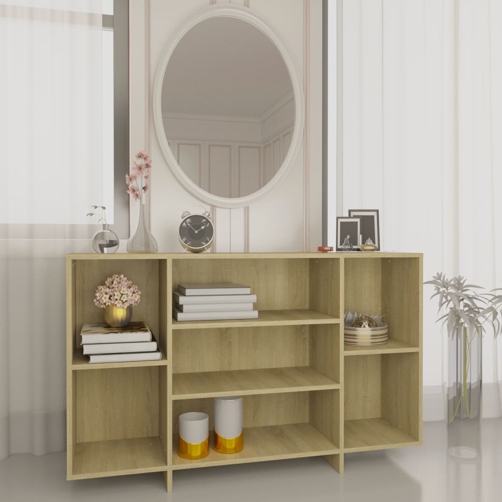 vidaXL Szafka, db sonoma, 120x30x75 cm, materia drewnopochodny