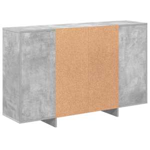 Příborník betonově šedý 120 x 30 x 75 cm kompozitní dřevo - obrázek 7