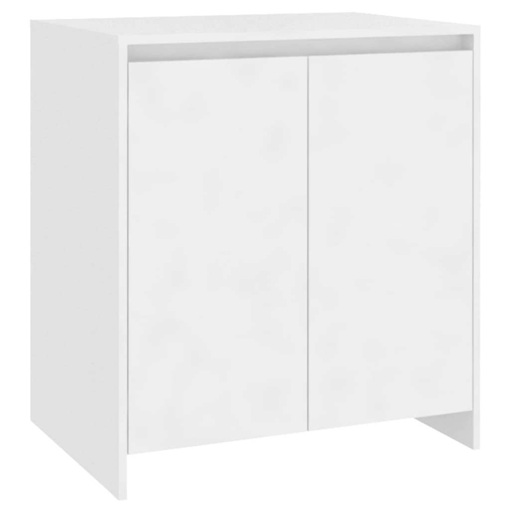 vidaXL Komoda biela 70x41x75 cm spracované drevo