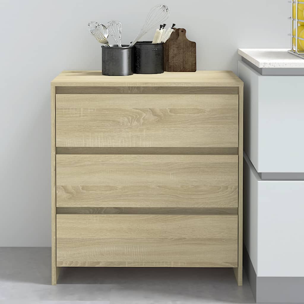 vidaXL Sideboard Sonoma-Eiche 70x41x75 cm Holzwerkstoff