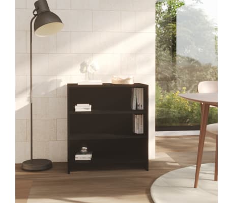 vidaXL &Scaron;oninė spintelė, juodos spalvos, 70x40,5x75cm, MDP