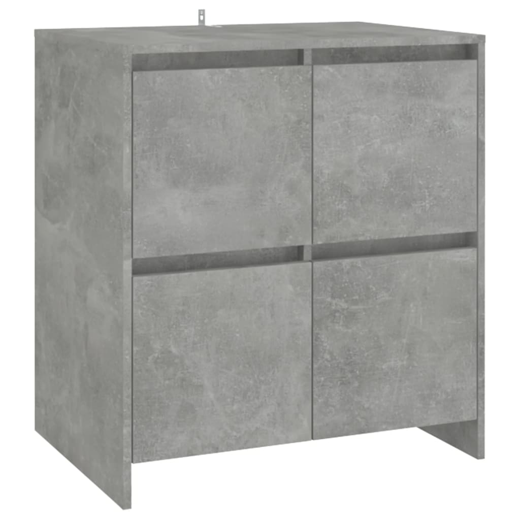 Příborník betonově šedý 70 x 41 x 75 cm dřevotříska