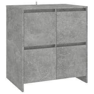 Příborník betonově šedý 70x41x75 cm kompozitní dřevo - obrázek 2