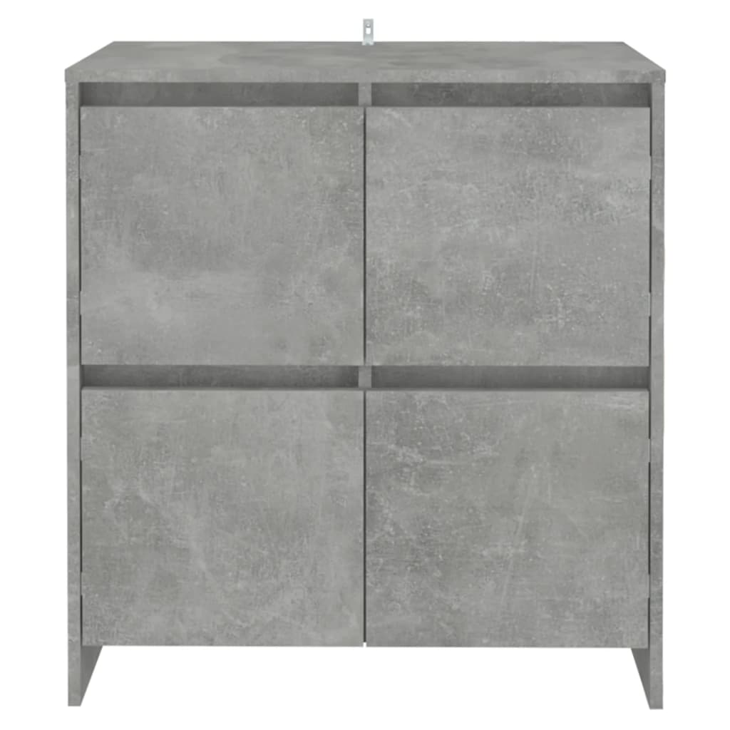 vidaXL Buffet Gris béton 70x41x75 cm Bois d'ingénierie