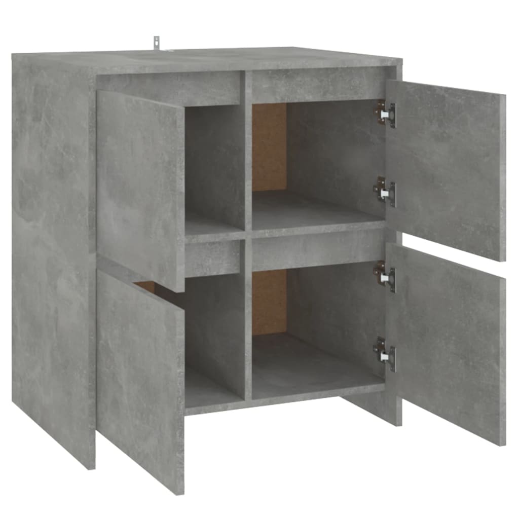 Příborník betonově šedý 70 x 41 x 75 cm dřevotříska