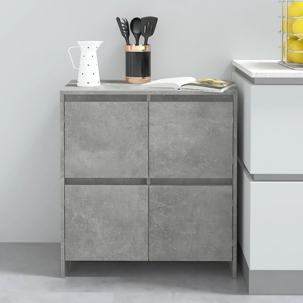 vidaXL Sideboard Betongrau 70x41x75 cm Holzwerkstoff