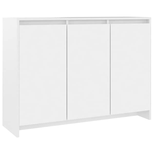 vidaXL puhvetkapp, valge, 102 x 33 x 75 cm, tehispuit