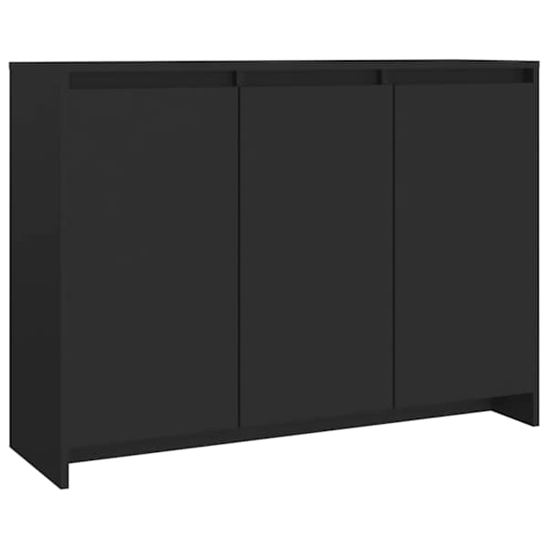 vidaXL puhvetkapp, must, 102x33x75 cm, tehispuit