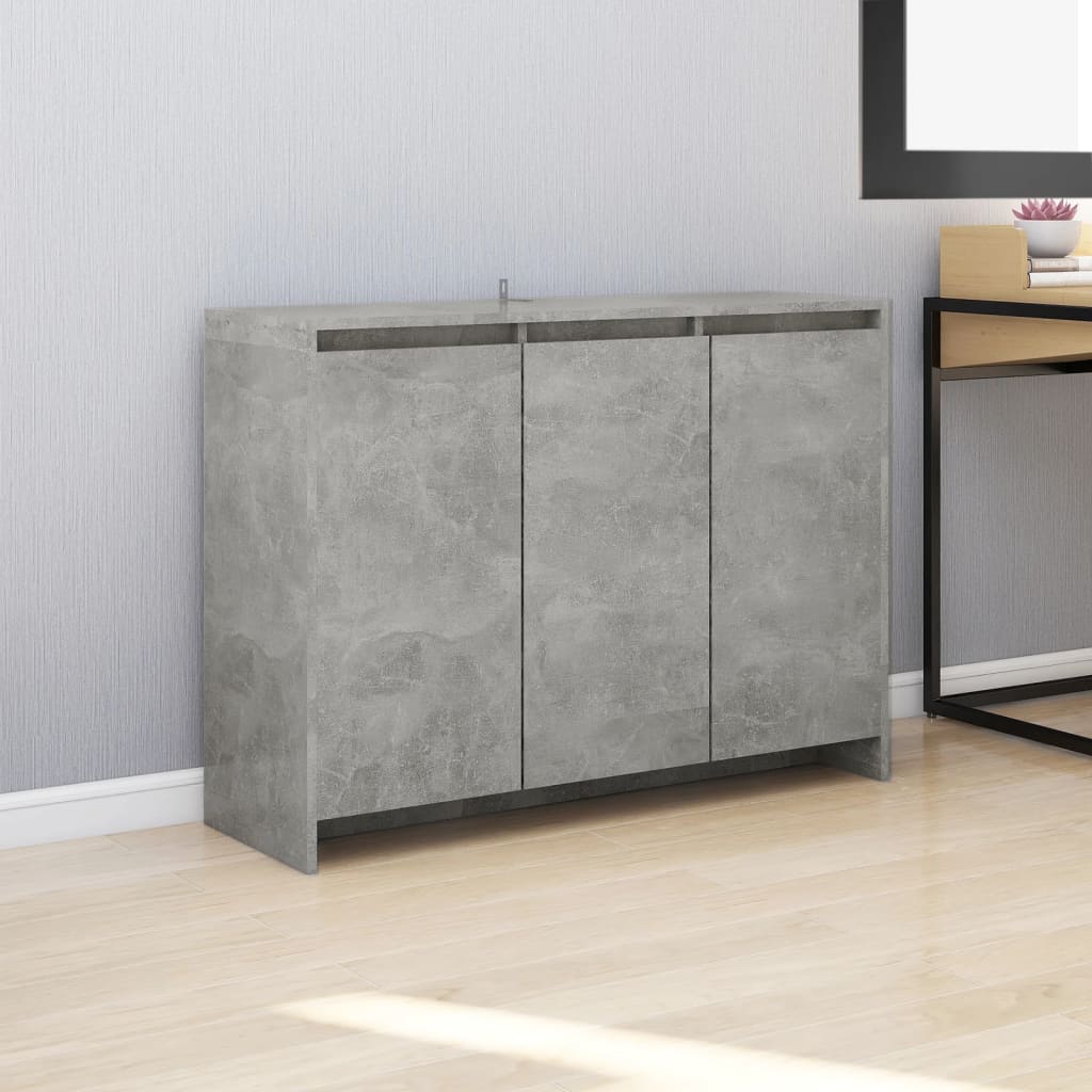 vidaXL Szafka, szaro�� betonu, 102x33x75 cm, materia� drewnopochodny