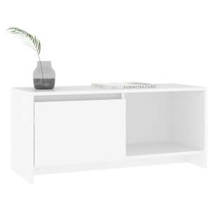 TV skříňka bílá 90 x 35 x 40 cm dřevotříska - obrázek 4