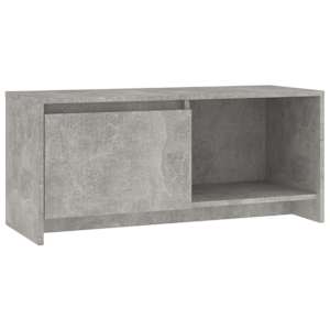TV skříňka betonově šedá 90 x 35 x 40 cm kompozitní dřevo - obrázek 2