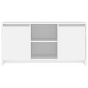 TV skříňka bílá 102 x 37,5 x 52,5 cm kompozitní dřevo - obrázek 3