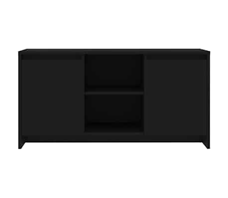 vidaXL TV-Schrank Schwarz 102x37,5x52,5 cm Holzwerkstoff