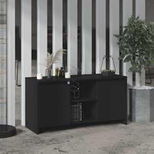 TV skříňka černá 102 x 37,5 x 52,5 cm kompozitní dřevo - obrázek 1