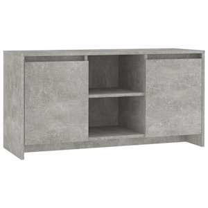 TV skříňka betonově šedá 102 x 37,5 x 52,5 cm kompozitní dřevo - obrázek 2