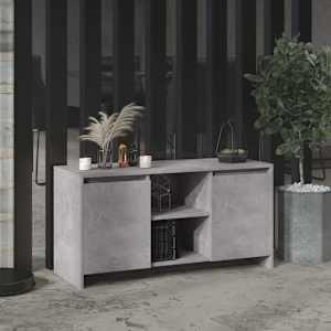 TV omarica betonsko siva 102x37,5x52,5 cm iverna plošča