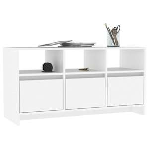 TV skříňka bílá 102 x 37,5 x 52,5 cm kompozitní dřevo - obrázek 4