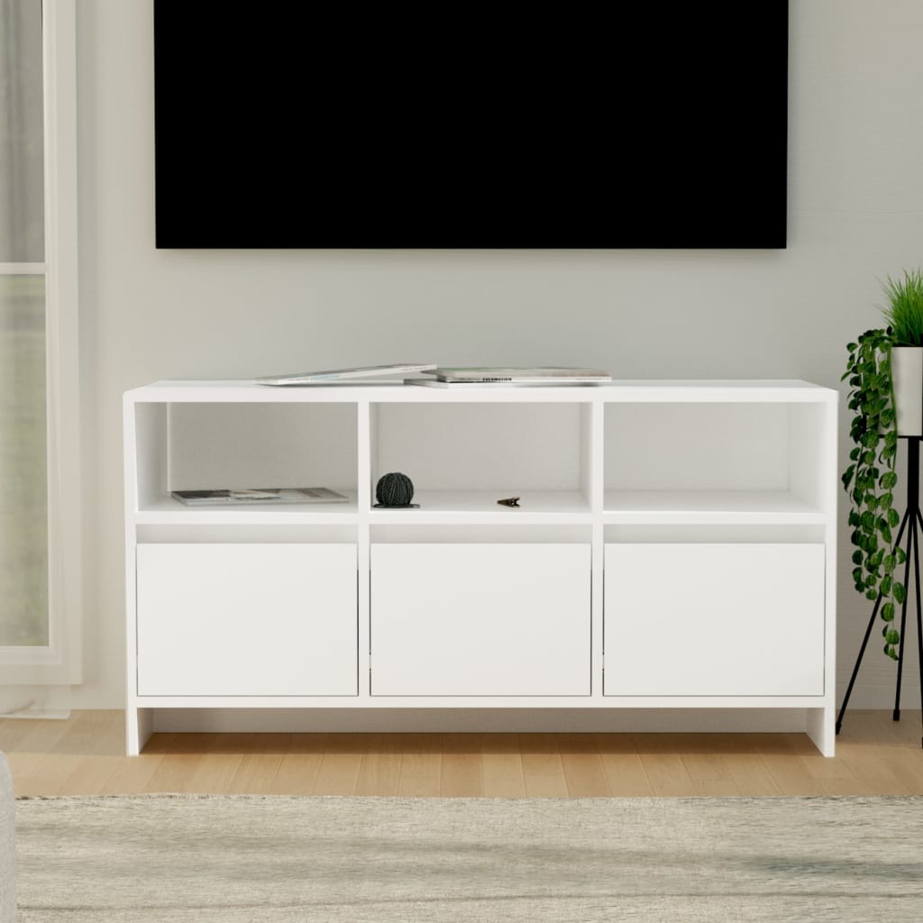 vidaXL tv-bord 102x37,5x52,5 cm spånplade hvid