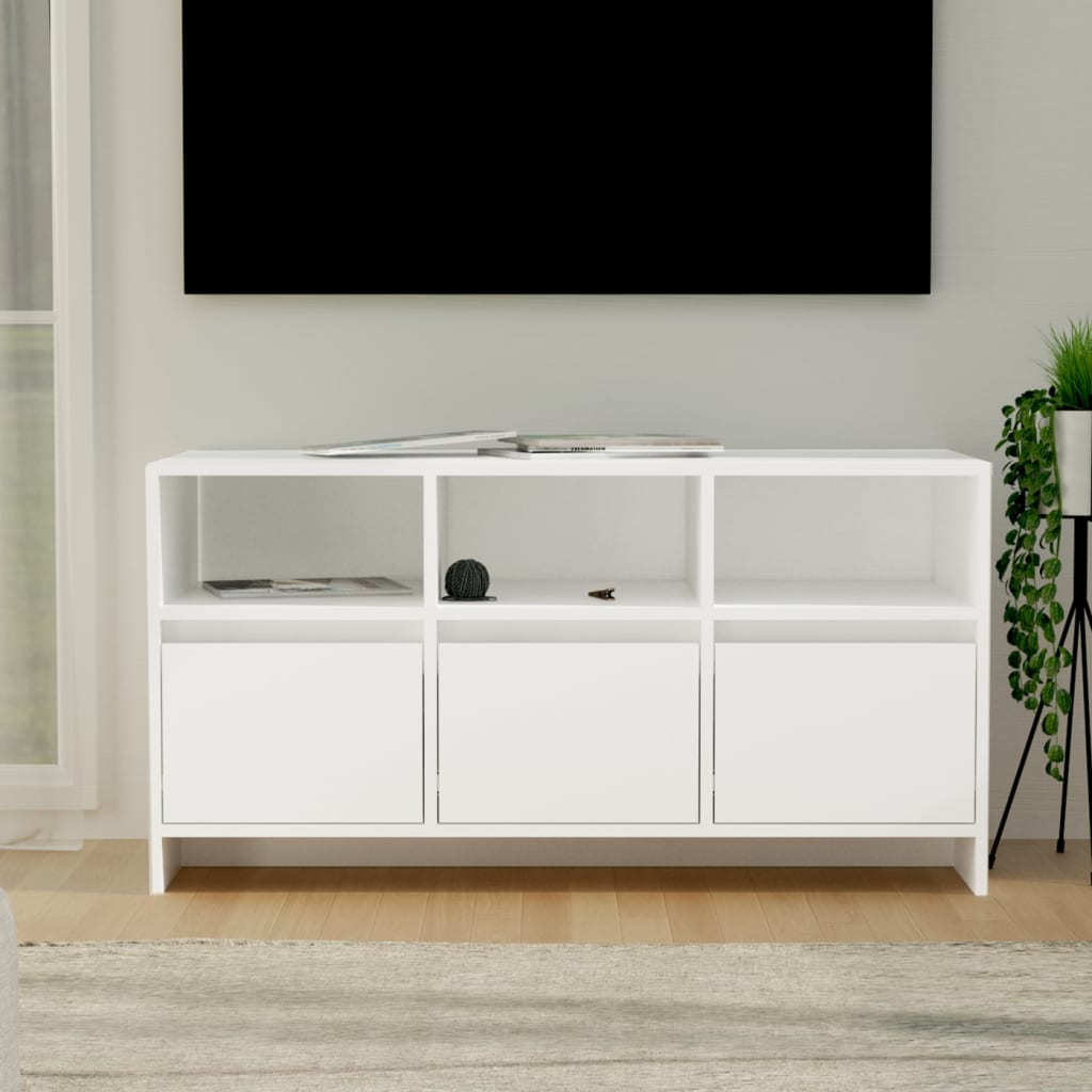 vidaXL Comodă TV, alb, 102x37,5x52,5 cm, PAL