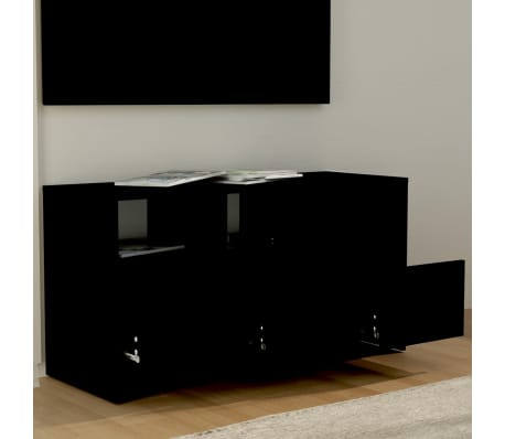 vidaXL Televizoriaus spintelė, juodos spalvos, 102x37,5x52,5cm, MDP