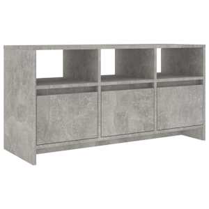 TV skříňka betonově šedá 102 x 37,5 x 52,5 cm kompozitní dřevo - obrázek 2