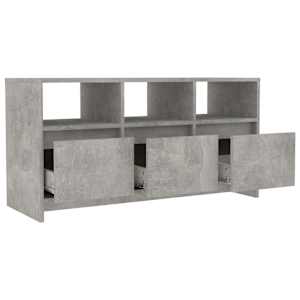 TV skříňka betonově šedá 102 x 37,5 x 52,5 cm kompozitní dřevo - obrázek 5