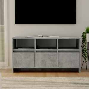 TV skříňka betonově šedá 102 x 37,5 x 52,5 cm kompozitní dřevo - obrázek 1