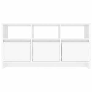 TV skříňka bílá s vysokým leskem 102x37,5x52,5 cm dřevotříska - obrázek 6