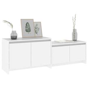 TV skříňka bílá 146,5 x 35 x 50 cm kompozitní dřevo - obrázek 4