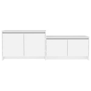 TV skříňka bílá 146,5 x 35 x 50 cm kompozitní dřevo - obrázek 6