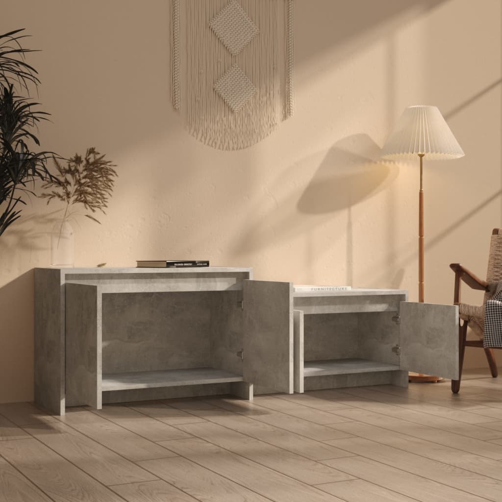 

vidaXL Tv-meubel 146,5x35x50 cm spaanplaat betongrijs