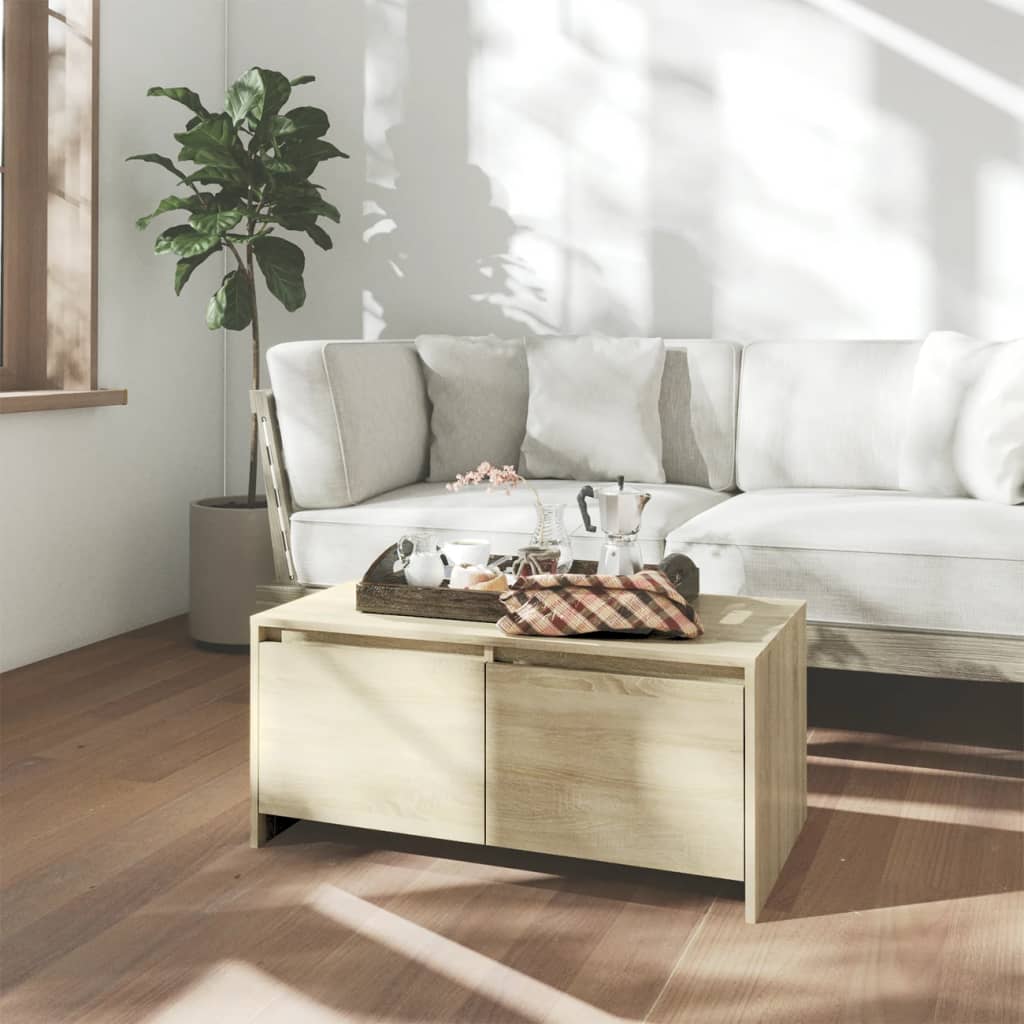 vidaXL Stolik kawowy, d�b sonoma 90x50x41,5 cm materia� drewnopochodny