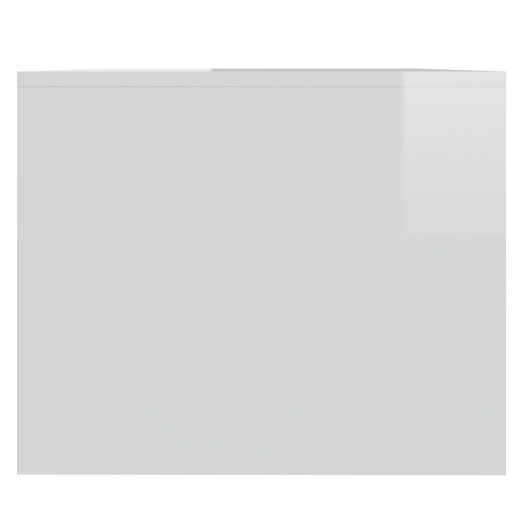Couchtisch Hochglanz-Weiß 90x50x41,5 cm Spanplatte