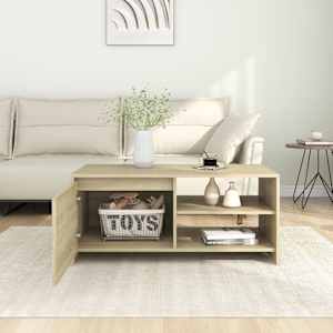 vidaXL Salongbord sonoma eik 102x50x45 cm konstruert tre