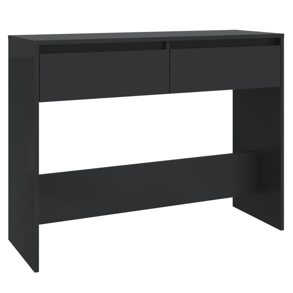 vidaXL Konzolový stolek černý 100 x 35 x 76,5 cm kompozitní dřevo