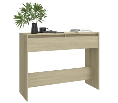 vidaXL Console Table Sonoma Oak 100x35x76.5 cm Engineered Wood