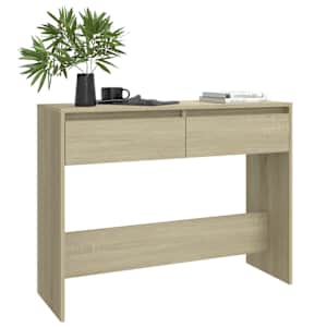 vidaXL Console Table Sonoma Oak 100x35x76.5 cm Engineered Wood