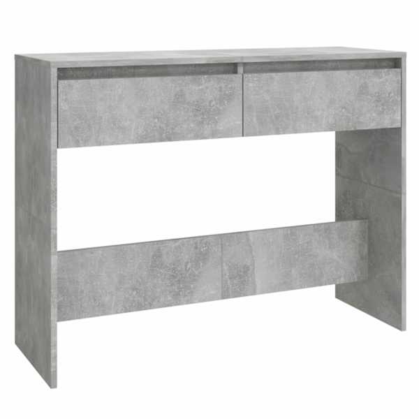 vidaXL konsoollaud, betoonhall, 100x35x76,5 cm, tehispuit
