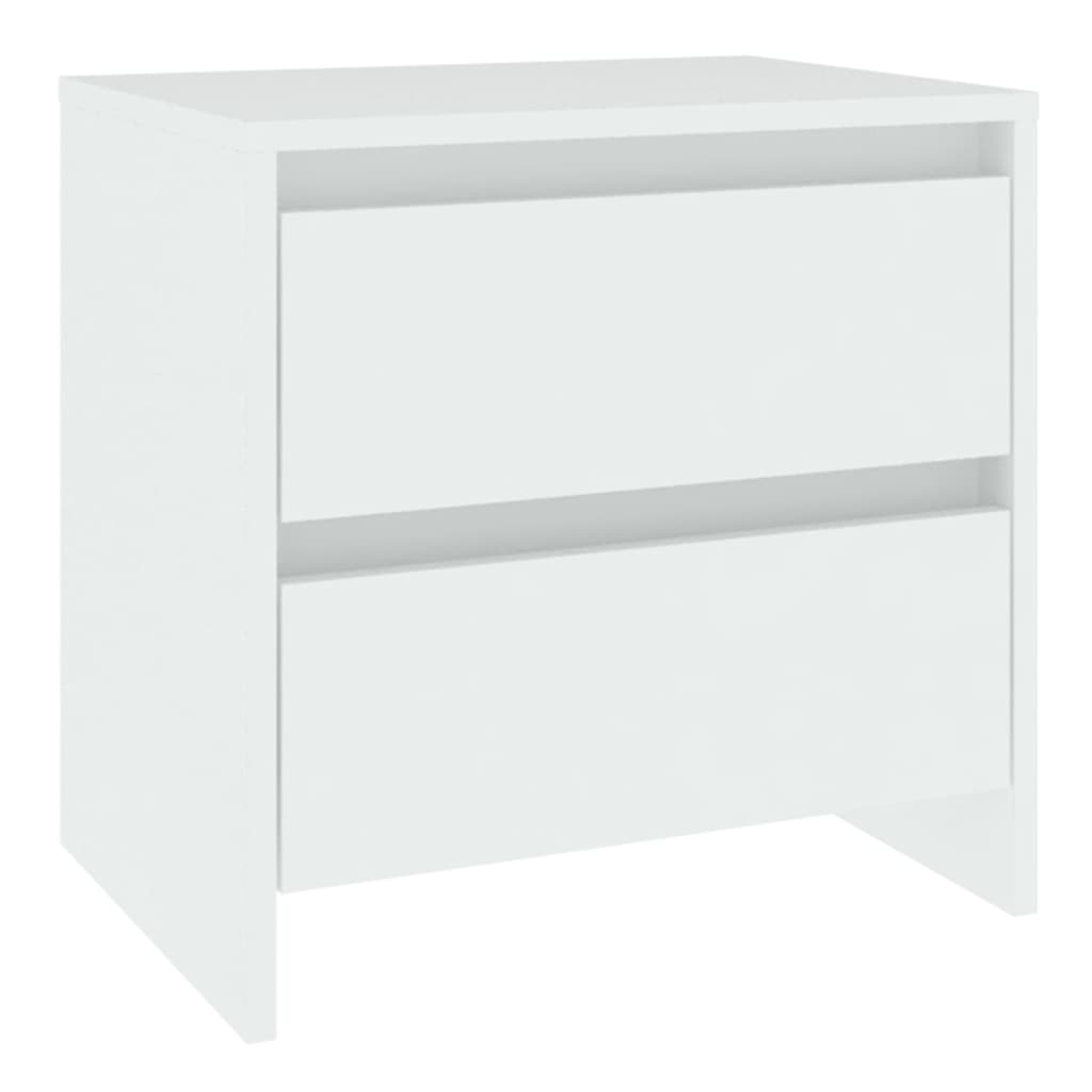 vidaXL Noptiere, 2 buc., alb, 45x34,5x44,5 cm, PAL