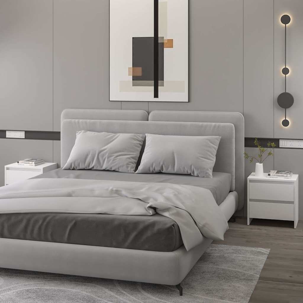 vidaXL Szafki nocne, 2 szt., bia�e, 45x34,5x44,5 cm