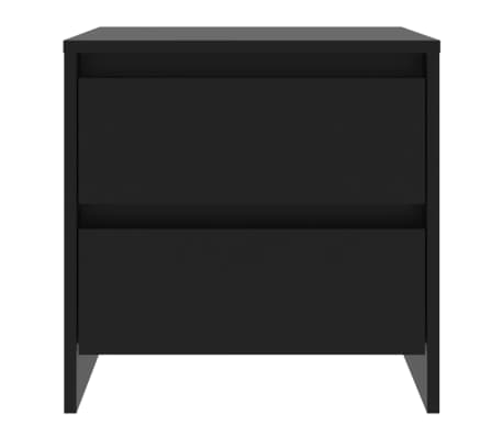 vidaXL Szafka nocna, czarna, 45x34,5x44,5 cm, materiał drewnopochodny