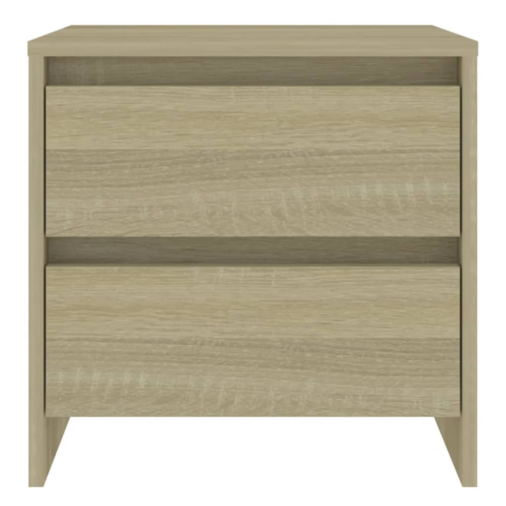 vidaXL Nachtkastje 45x34,5x44,5 cm bewerkt hout sonoma eikenkleurig afbeelding