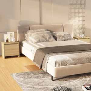 Nočna omarica 2 kosa sonoma hrast 45x34x44,5 cm iverna plošča