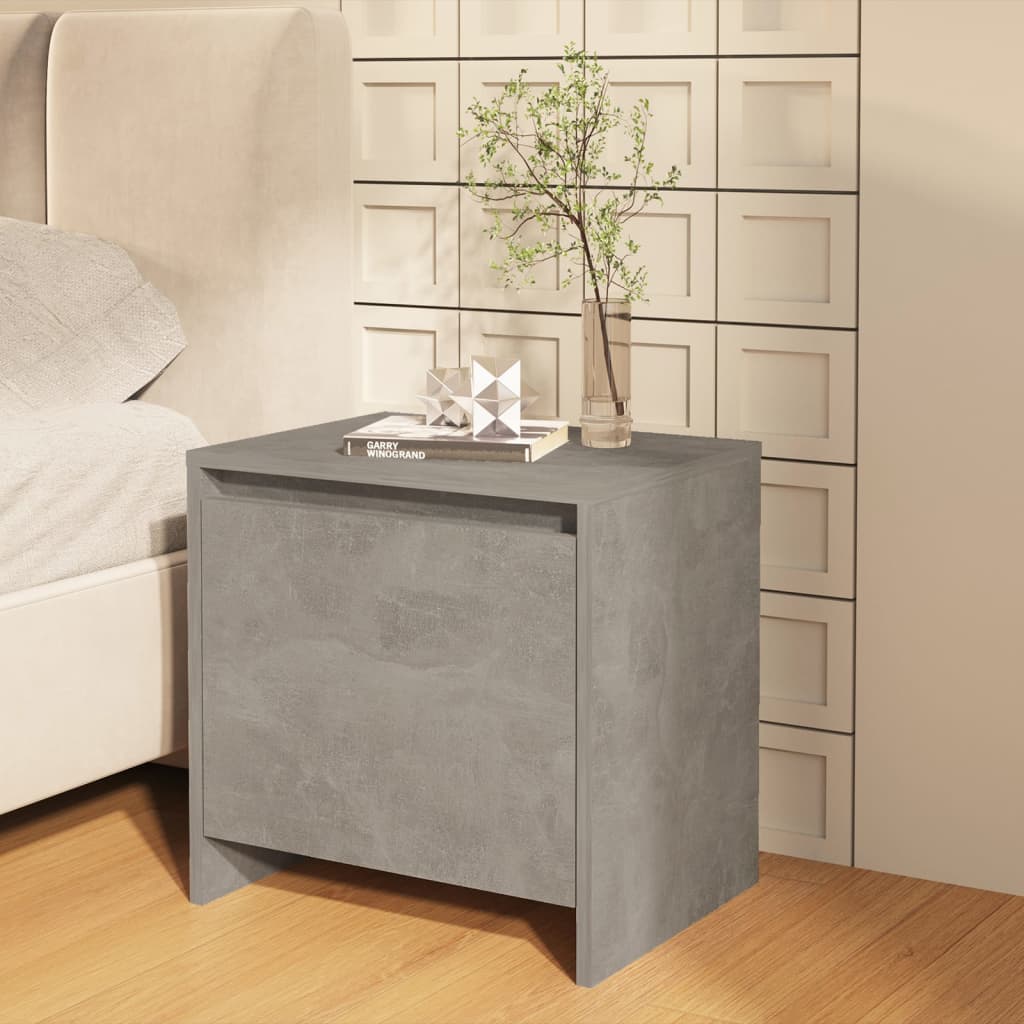 

vidaXL Nachtkastjes 2 st 45x34x44,5 cm spaanplaat betongrijs