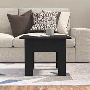 vidaXL Salongbord h&oslash;yglans svart 55x55x42 cm konstruert tre