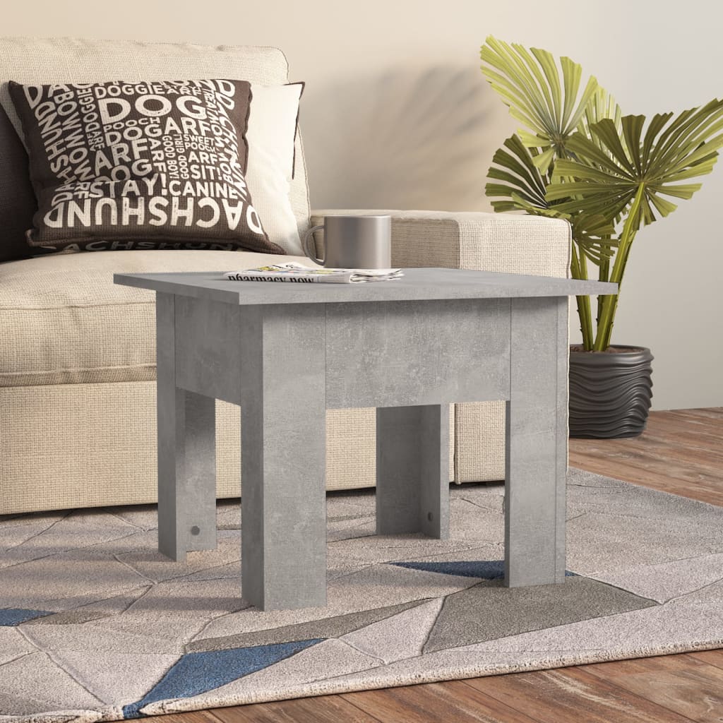 Petrashop  Konferenční stolek betonově šedý 55 x 55 x 42 cm dřevotříska