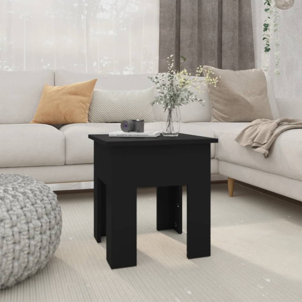 Petrashop  Konferenční stolek černý 40 x 40 x 42 cm dřevotříska