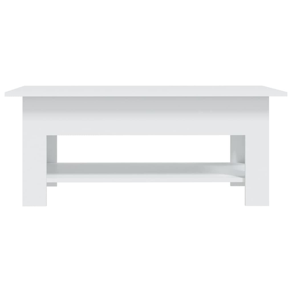 vidaXL Salontafel 102x55x42 cm bewerkt hout wit afbeelding